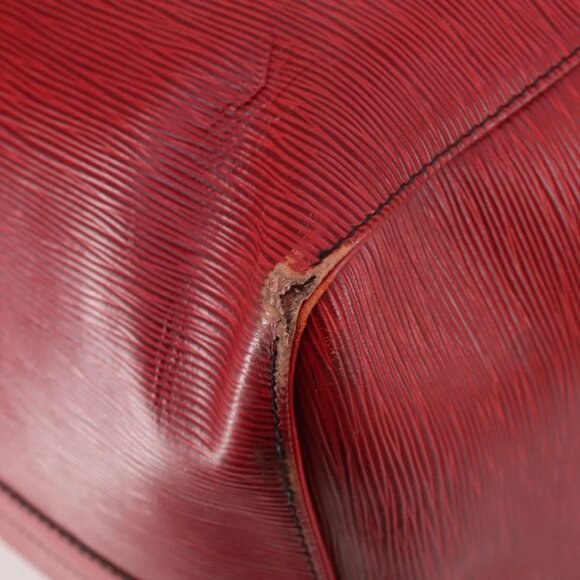 LOUIS VUITTON Epi Keepall 60 Boston Bag Red M42947 LV Auth 148138 - Picture 11 of 16